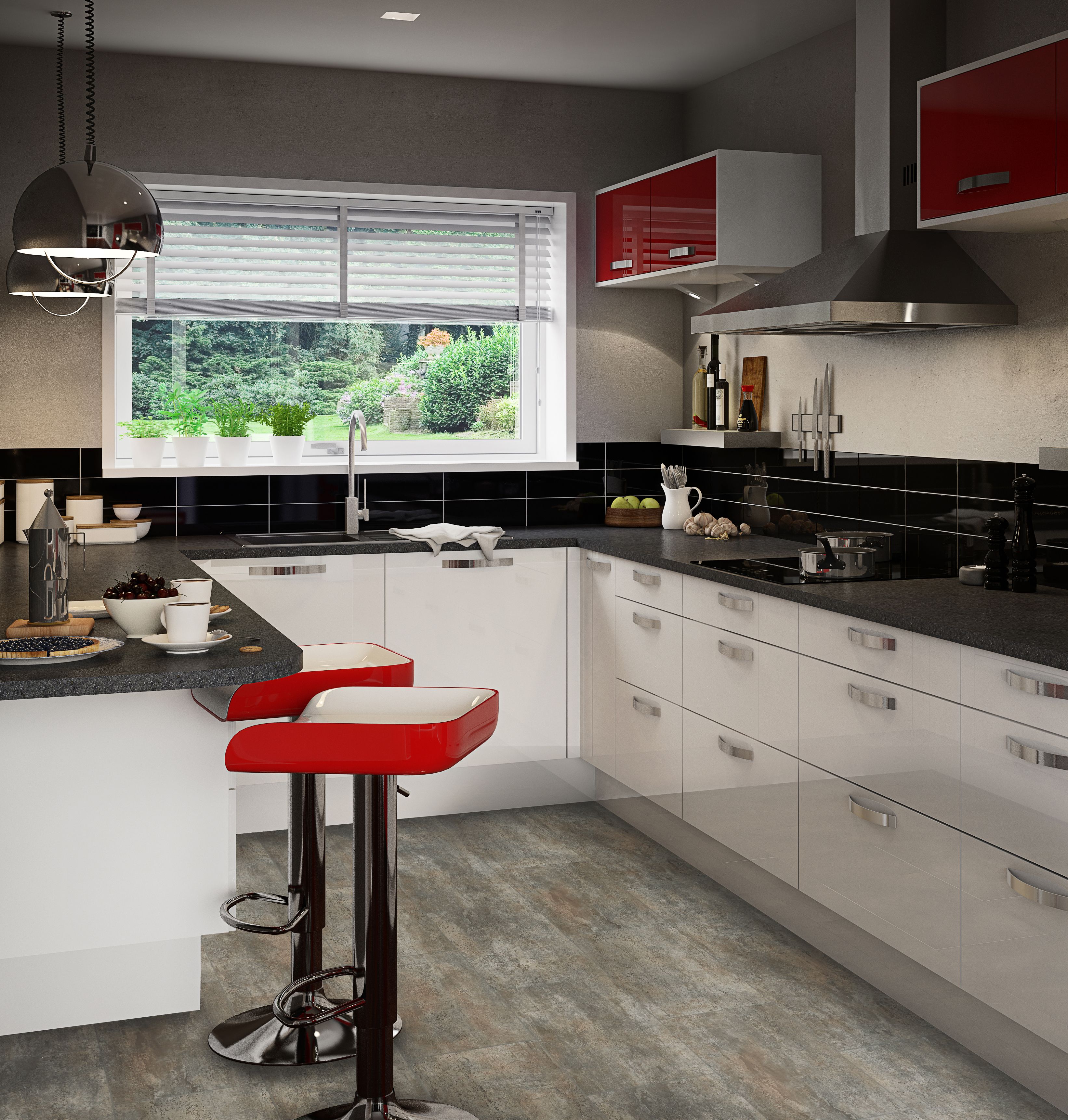 Colours Imoeria Metallic brown Stone effect Vinyl flooring