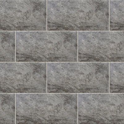 Colours Indus Dark grey Matt Patterned Stone effect Porcelain Indoor Wall & floor Tile, Pack of 6, (L)600mm (W)300mm