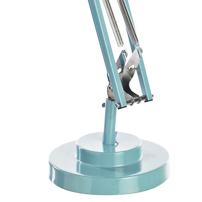 Colours ISAAC Matt Blue CFL Desk lamp