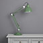 Colours ISAAC Matt Green CFL Desk lamp