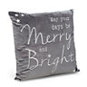 Colours Jaelyn Merry & bright Grey Cushion (L)45cm x (W)45cm