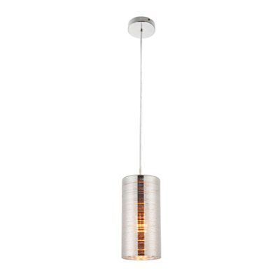 Colours Jojo Glass & metal Chrome effect Ceiling light