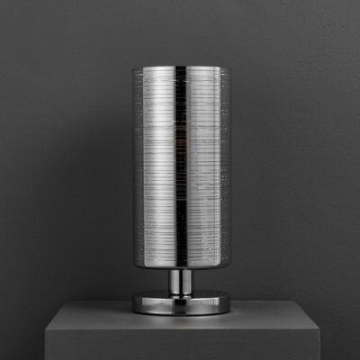 Colours Jojo Matt Chrome effect Table lamp