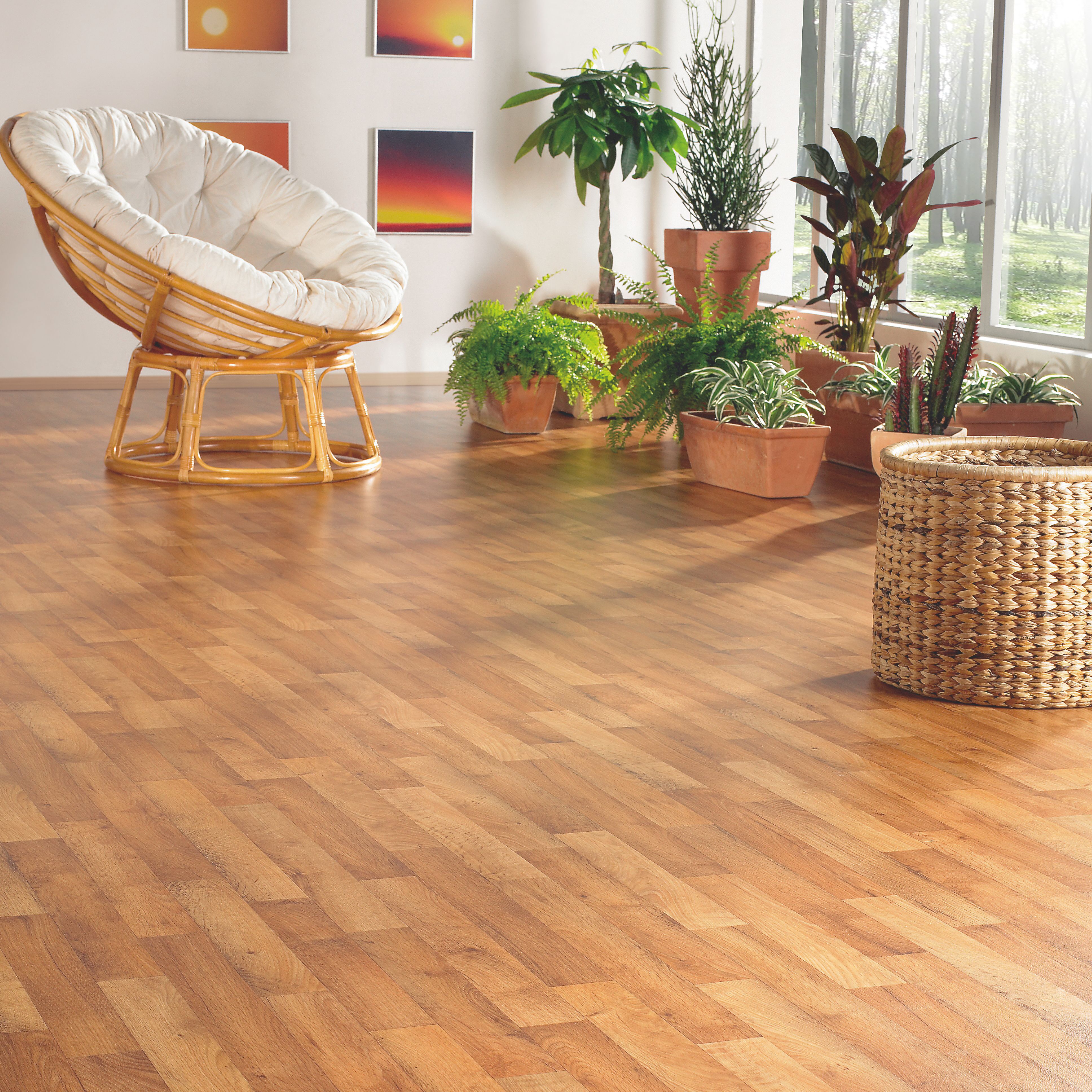 Colours Julius Natural Wood effect Vinyl flooring, 6m² ...