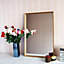 Colours Kahiwa Natural Oak effect Rectangular Framed mirror, (H)62cm (W)92cm