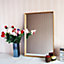 Colours Kahiwa Oak effect Rectangular Wall-mounted Framed Mirror, (H)92cm (W)62cm
