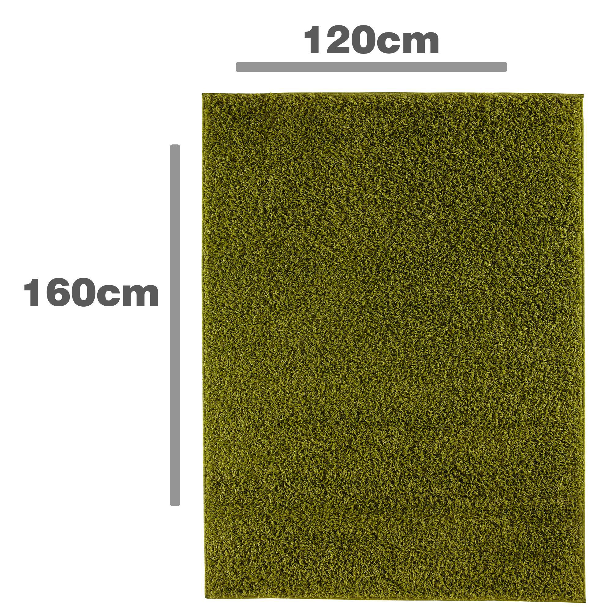 Colours Kala Green Medium Rug, (L)160cm x (W)120cm