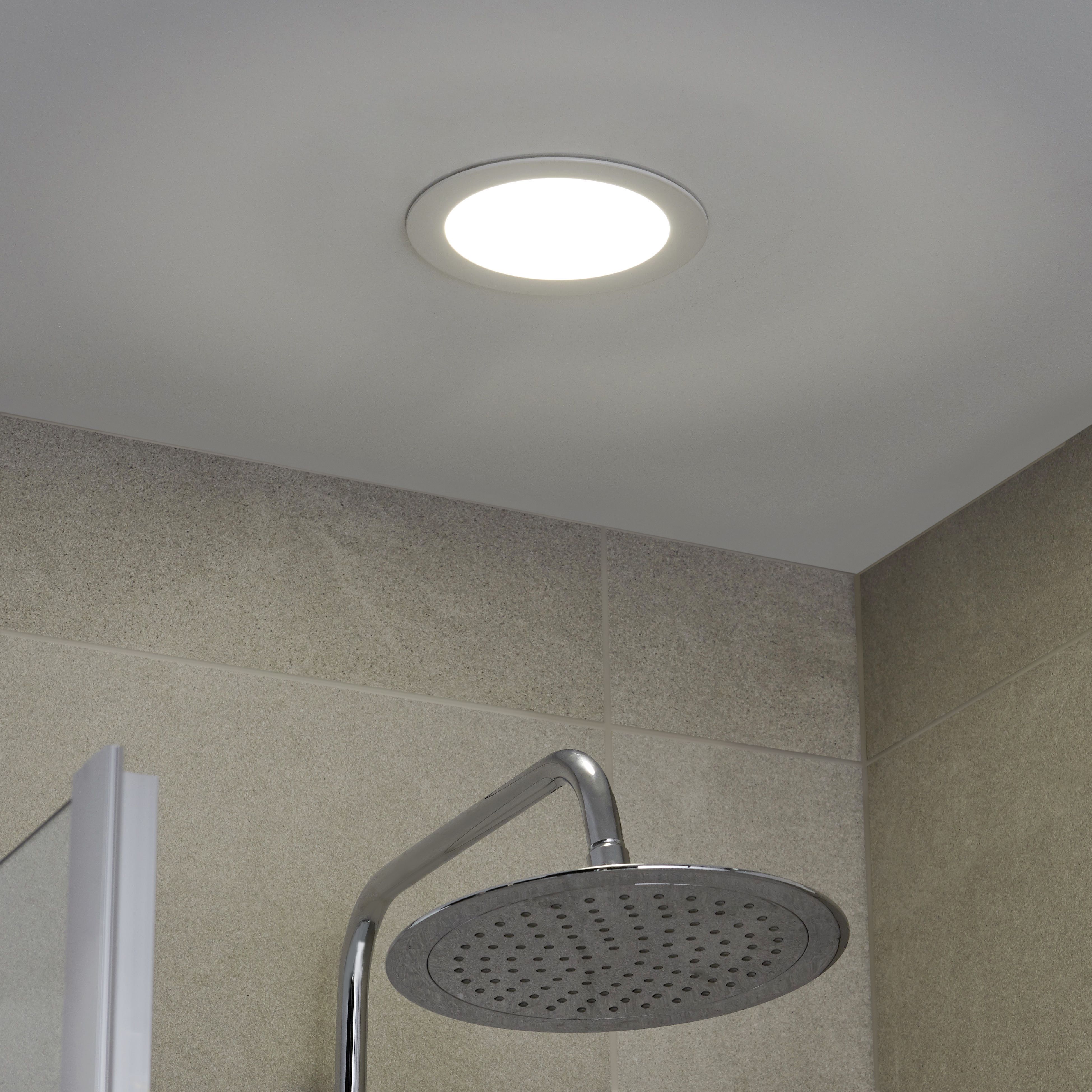 Colours Karluk White Non-adjustable LED Warm white & neutral white Downlight 13W IP65