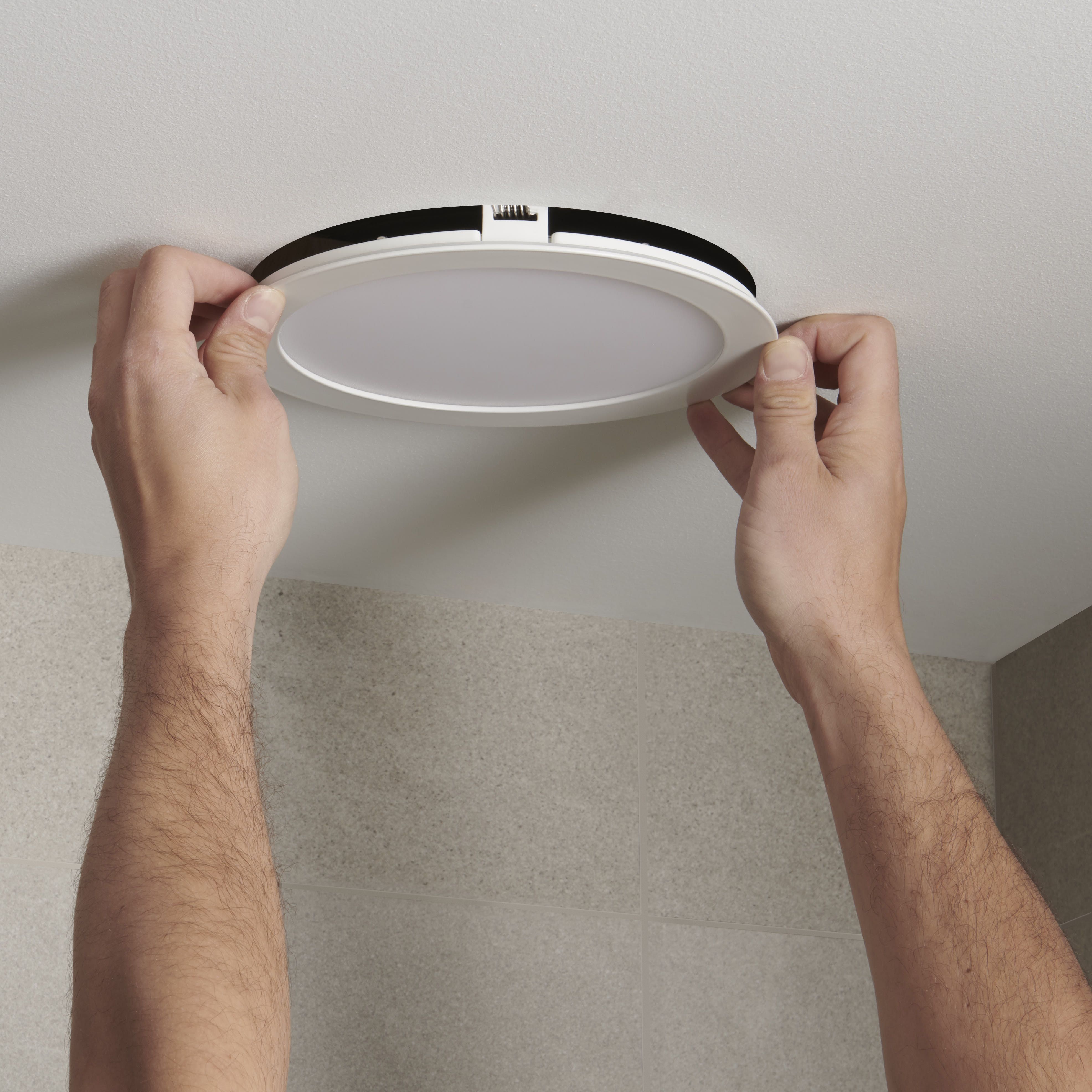 Colours Karluk White Non-adjustable LED Warm white & neutral white Downlight 21.5W IP65