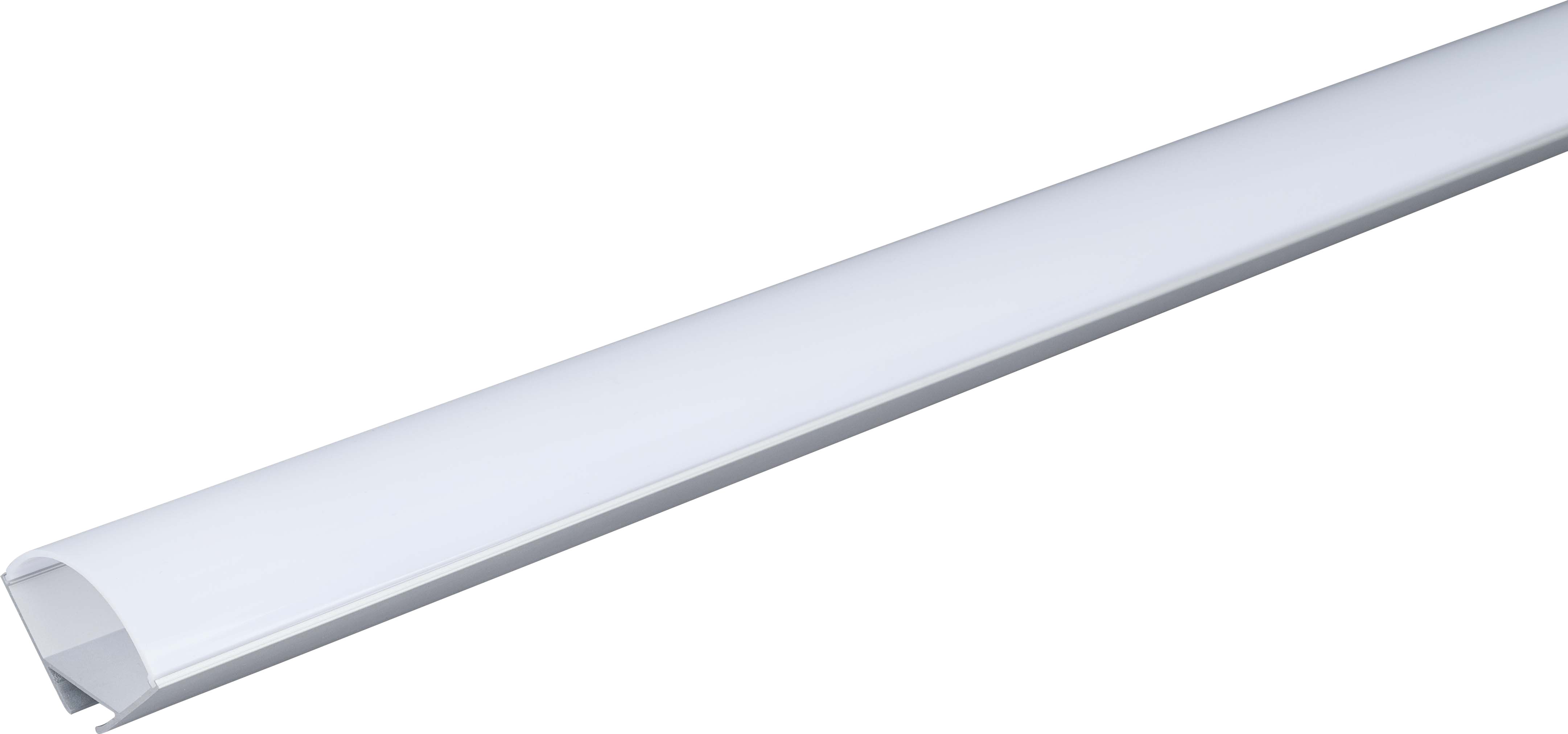 Colours Kello Silver effect Surface-mounted Profile (W)1000mm