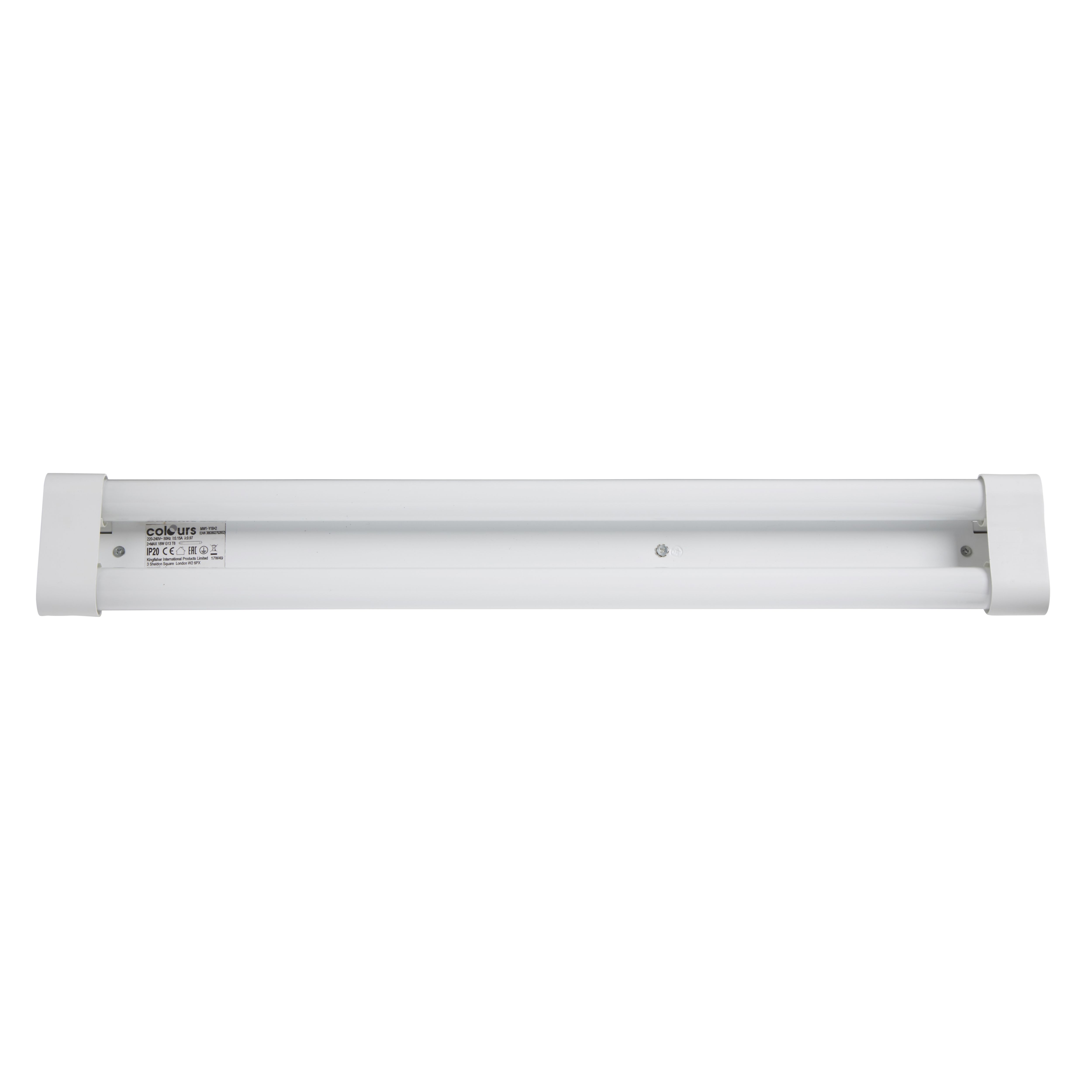 Colours Kensa Neutral white Fluorescent Batten strip light 72W 3350lm L 1238mm