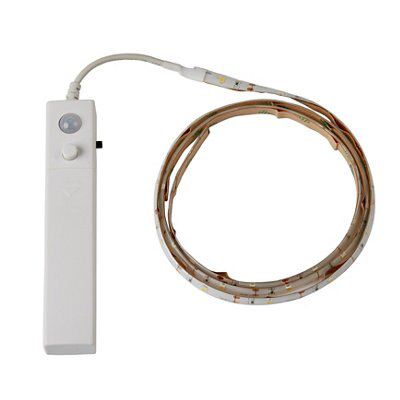 Colours Kimber Battery-powered LED White Strip light IP20 120lm 4000K (L)1m