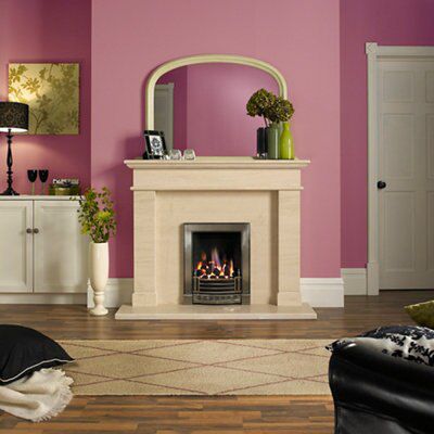 Colours Kitah Cream & pink Diamond lines Large Rug, (L)230cm x (W)160cm