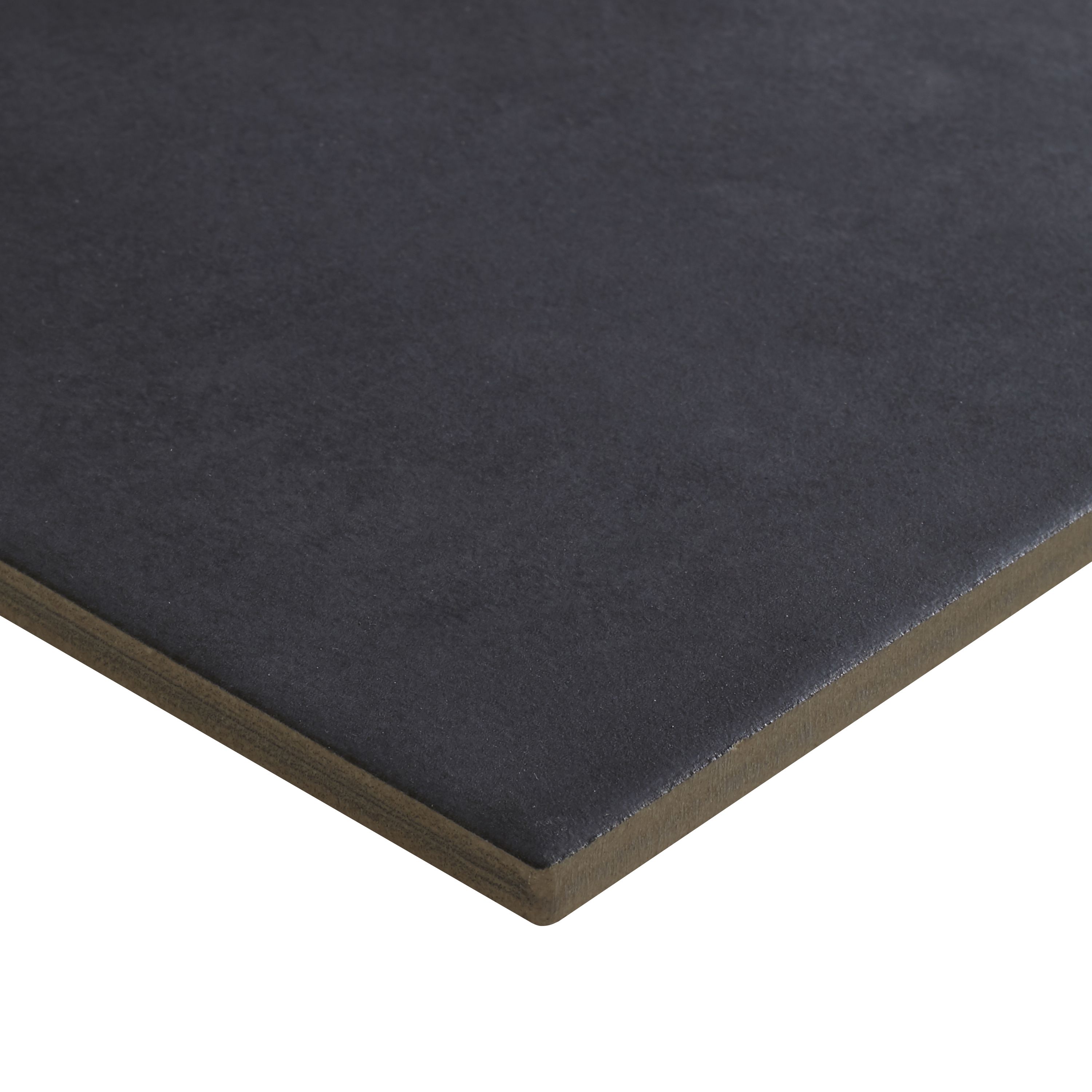 Colours Konkrete Black Matt Stone effect Porcelain Indoor Wall & floor Tile - 3