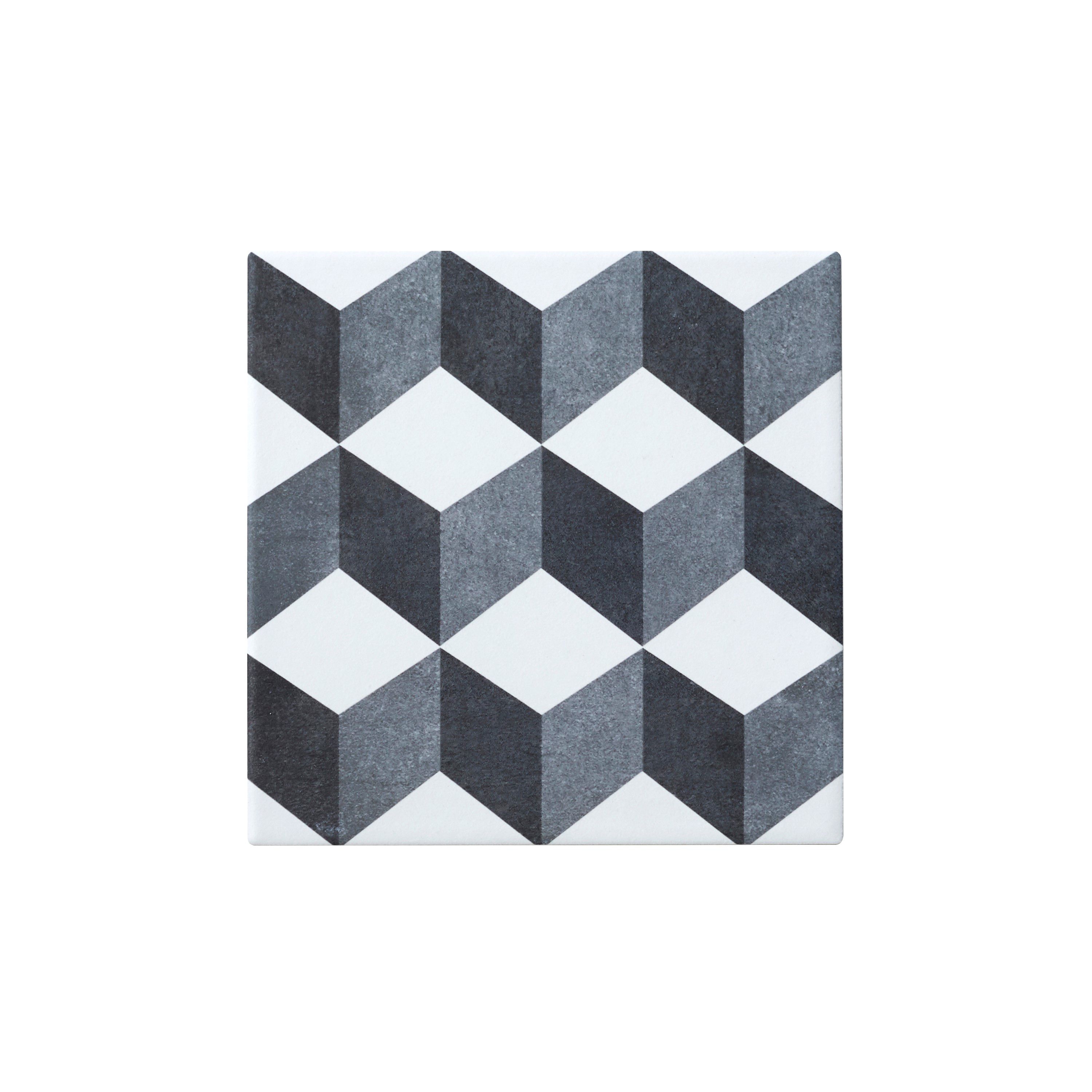 Colours Konkrete Grey Matt Décor mix Porcelain Indoor Wall & floor Tile Sample