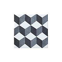 Colours Konkrete Grey Matt Décor mix Porcelain Wall & floor Tile Sample
