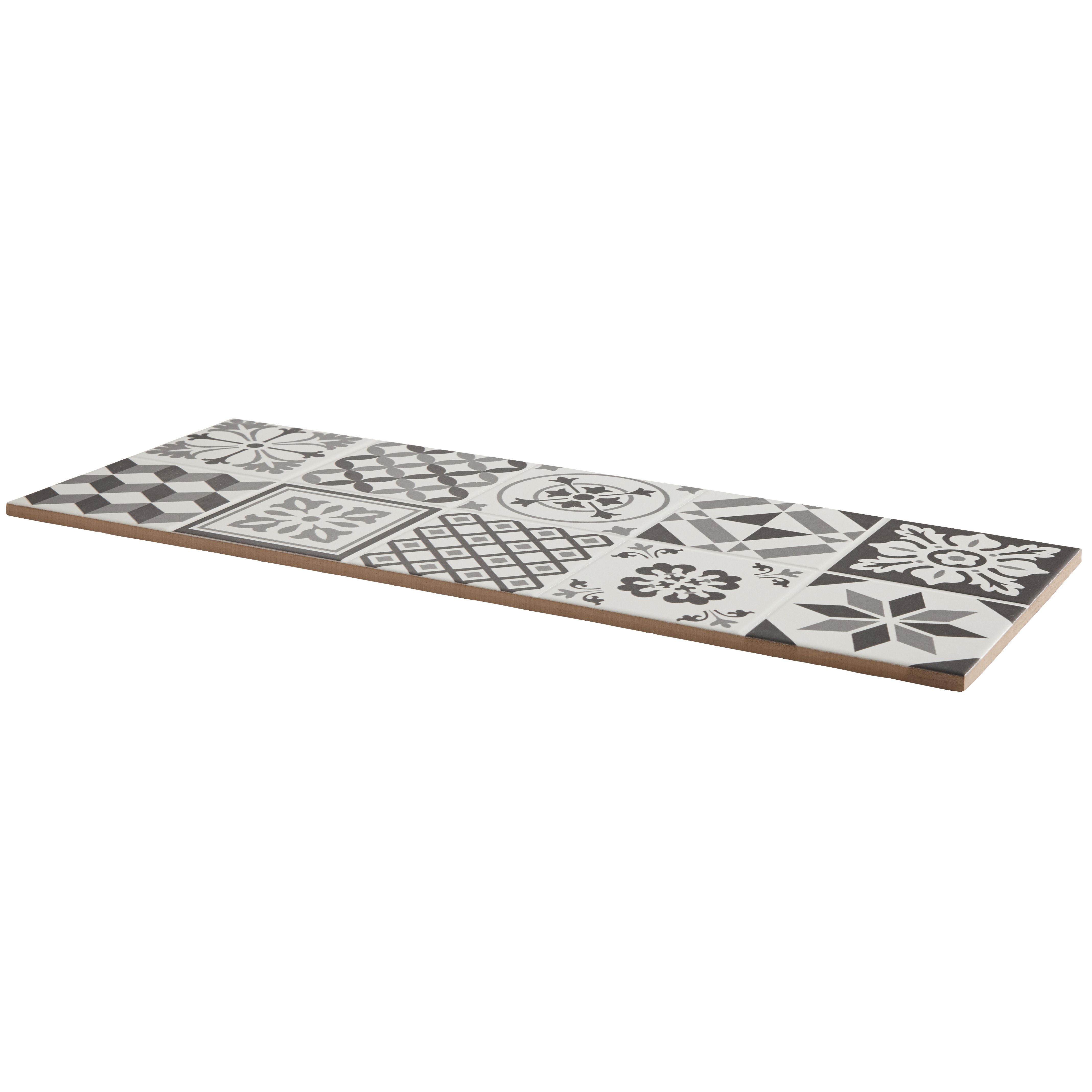 Colours Konkrete Grey Matt Pattern Ceramic Wall Tile Sample