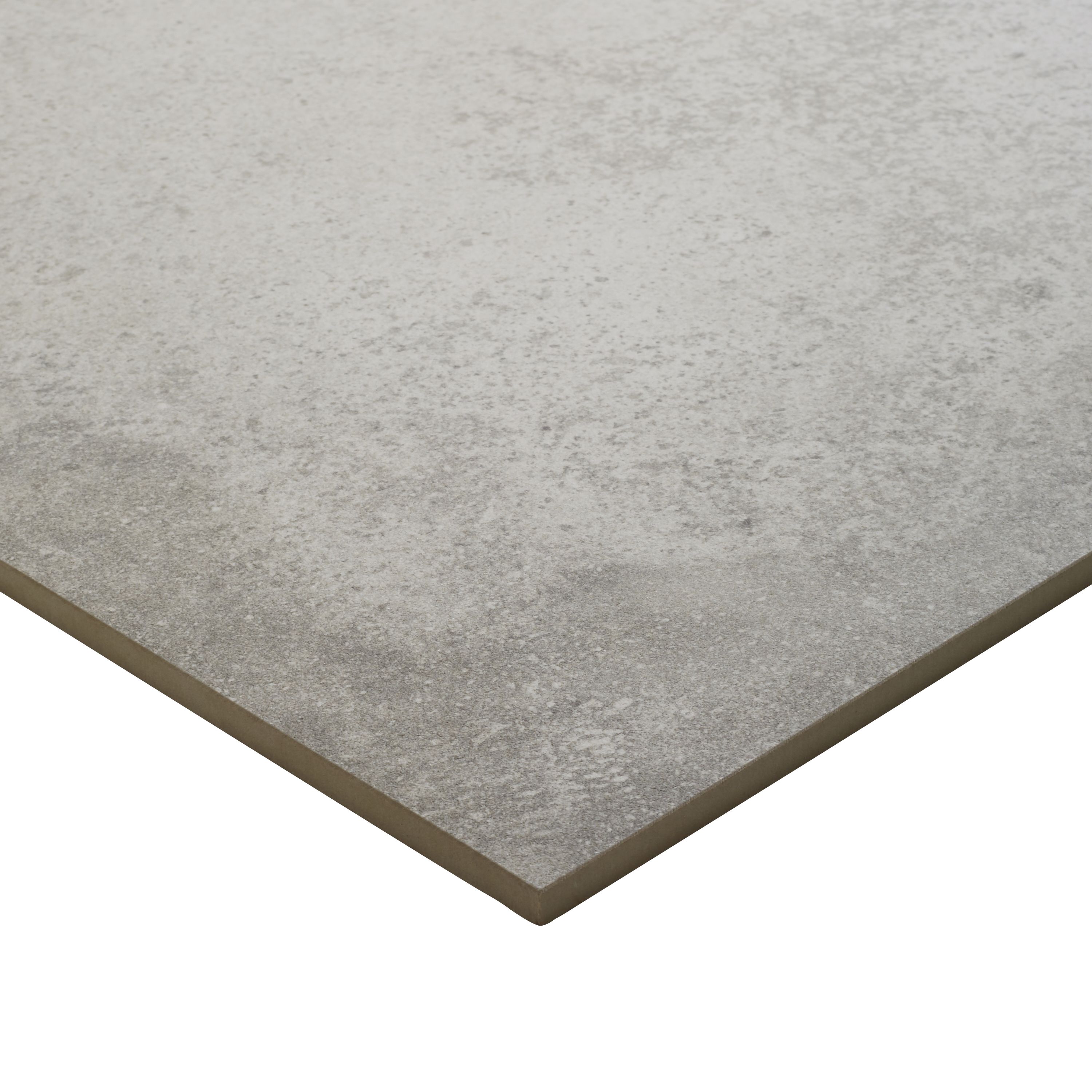 Colours Kontainer Light grey Matt Flat Concrete effect Textured Porcelain Indoor Wall & floor Tile - 12