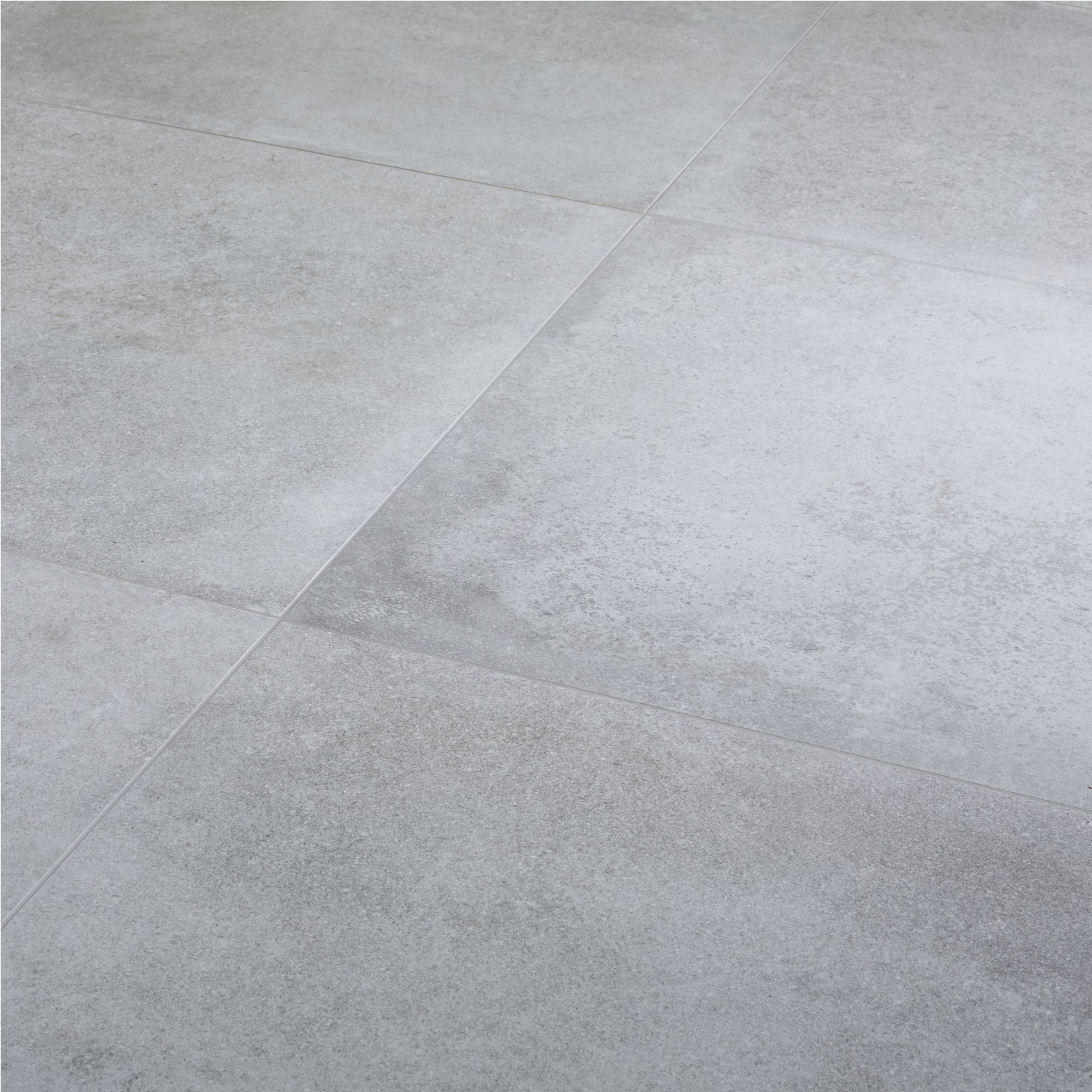 Colours Kontainer Medium grey Matt Flat Concrete effect Textured Porcelain Indoor Wall & floor Tile