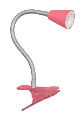 Colours Koro Goose neck Gloss Shell pink Clip-on desk lamp