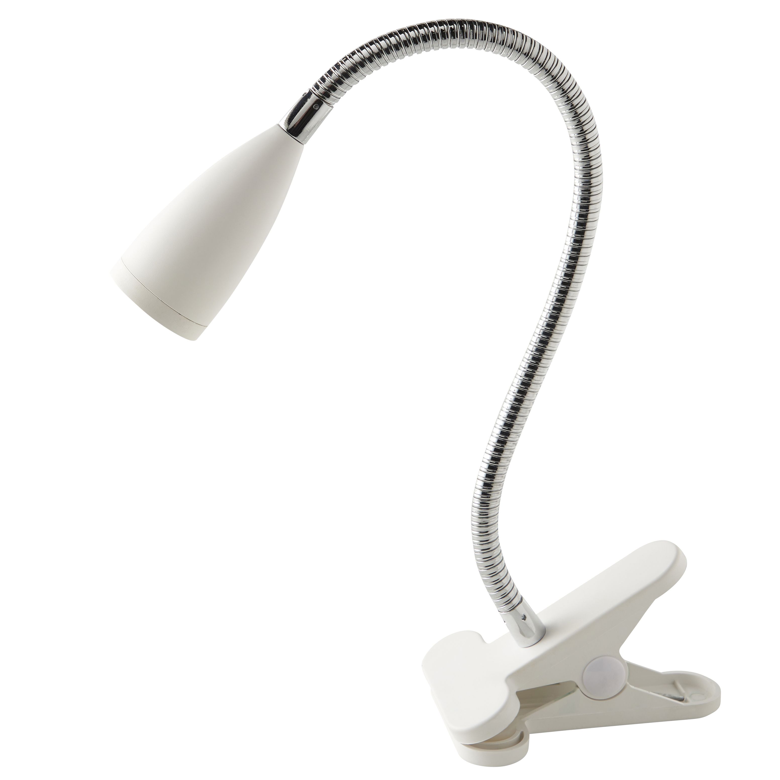 Colours Kulm Matt White Clip-on desk lamp