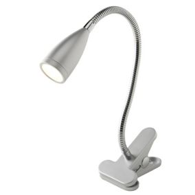 Colours Kulm Silver LED Clip-on desk lamp