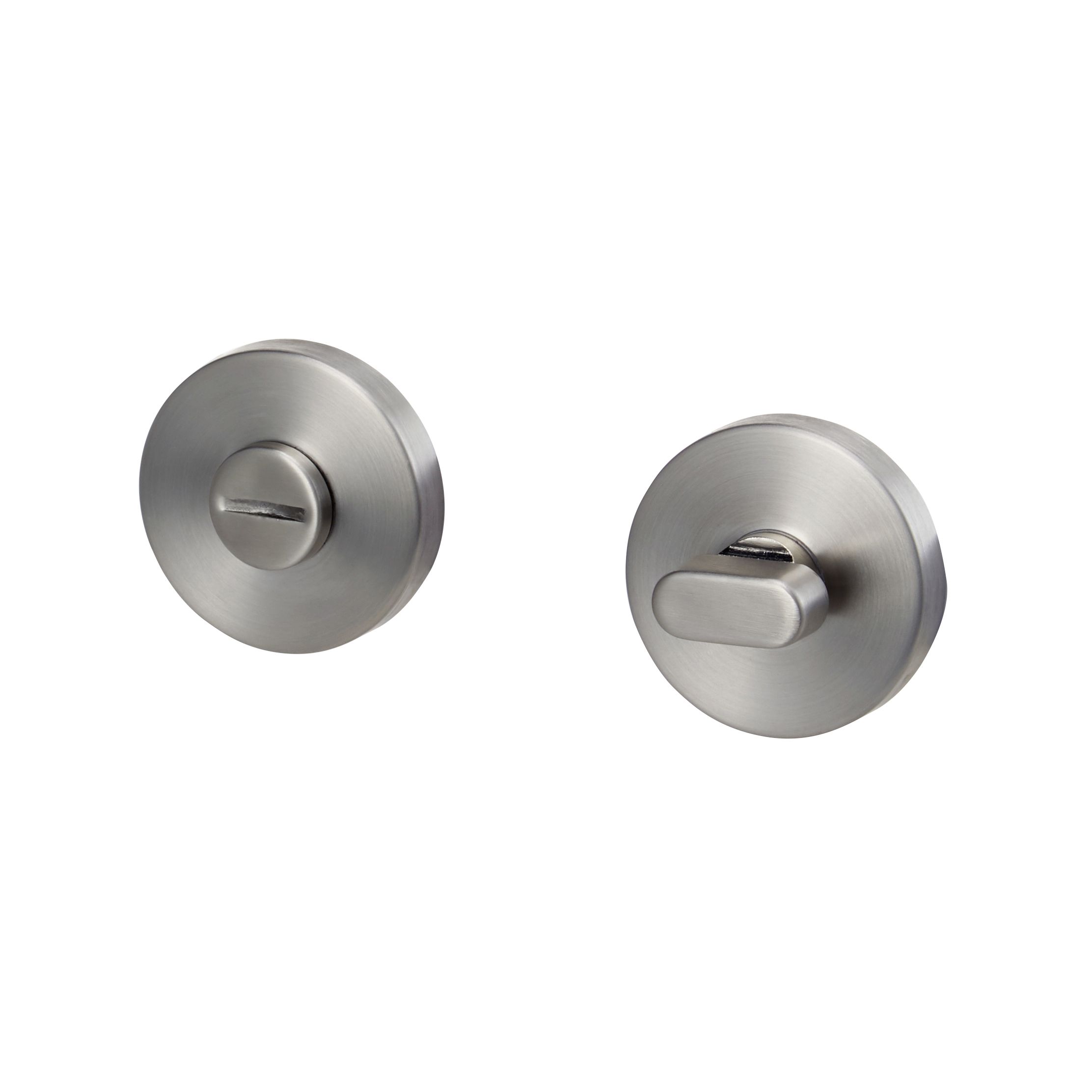 Colours Lantic Matt Stainless steel Bathroom Turn & release lock