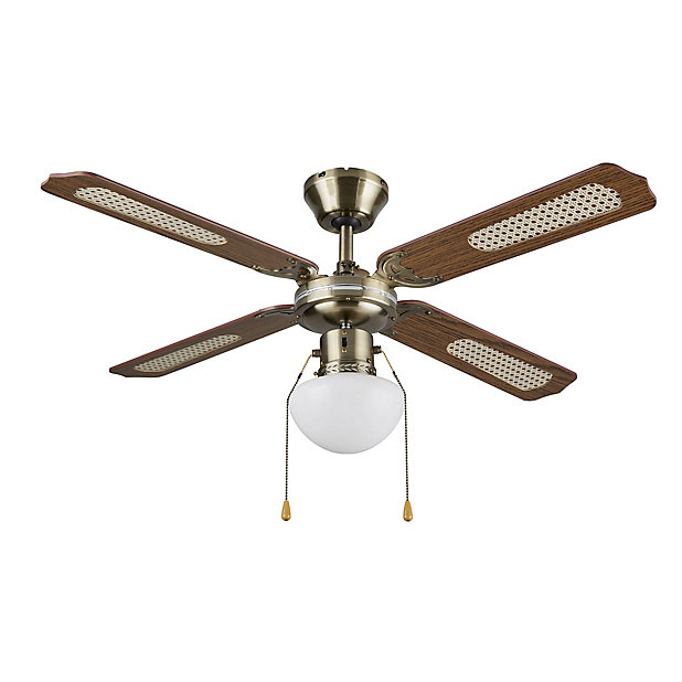 Colours Lari Traditional Antique Brass, Antique Brass Ceiling Fans With Lights