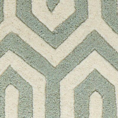 Colours Larissa Cream & turquoise Medium Rug, (L)170cm x (W)120cm