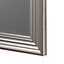 Colours Laverna Brown Silver effect Ridged Rectangular Framed Mirror (H)107cm (W)76cm