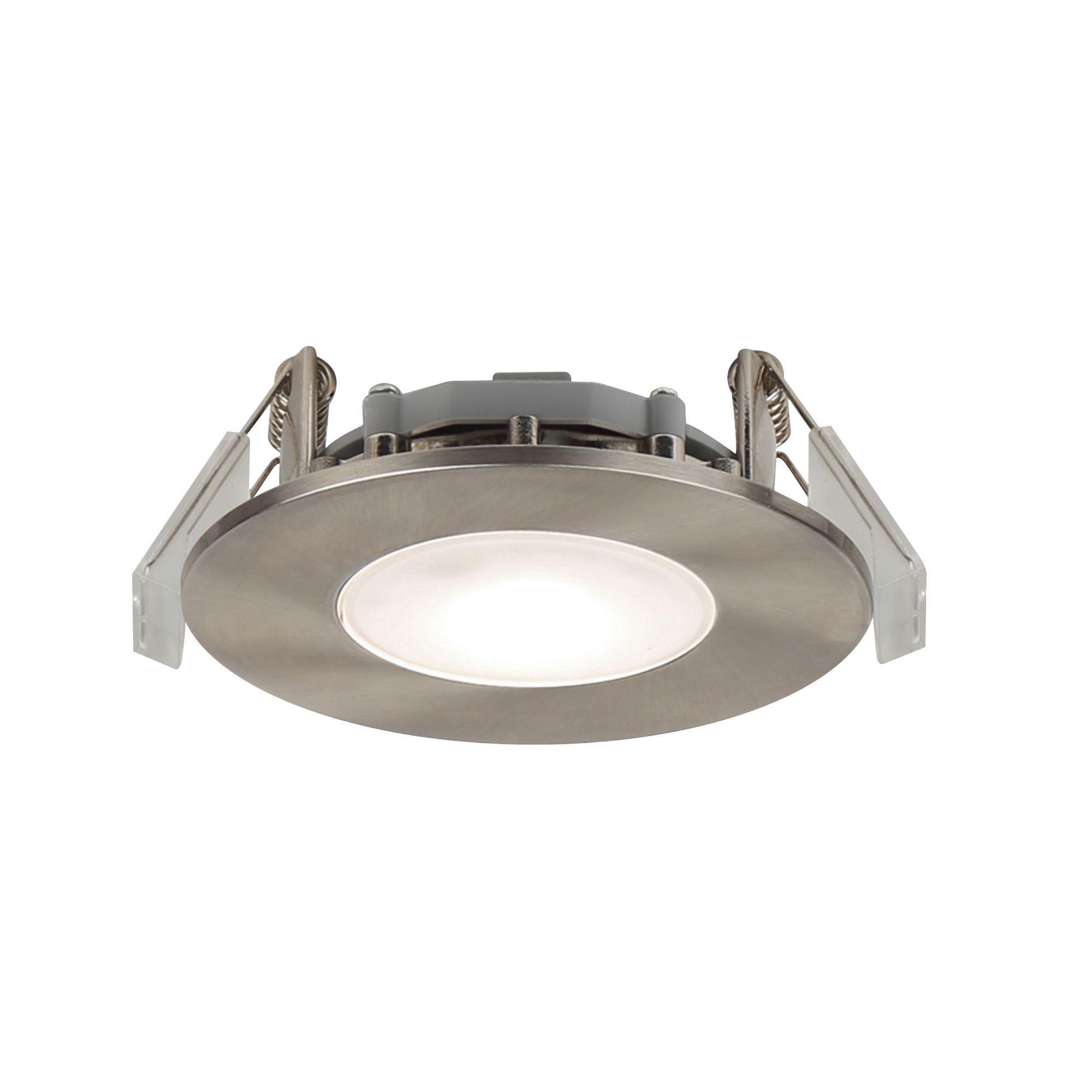 Colours Lemeta Silver Chrome effect Non-adjustable LED RGB & warm white to cool white Downlight 5.5W IP65, Pack of 3