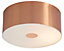 Colours Letum Brushed Copper effect 2 Lamp Ceiling light