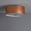 Colours Letum Brushed Copper effect 2 Lamp Ceiling light