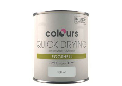 Colours Light rain Eggshell Metal & wood paint, 750ml