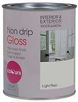 Colours Light rain Gloss Metal & wood paint, 750ml