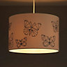 Colours Limia Cream Butterfly stitched Light shade (D)300mm