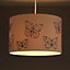 Colours Limia Cream Butterfly stitched Light shade (D)300mm