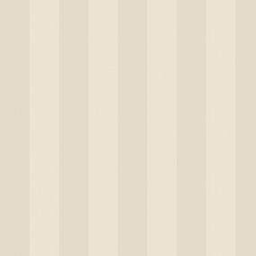 Colours Linen Neutral Stripe Fabric effect Embossed Wallpaper Sample