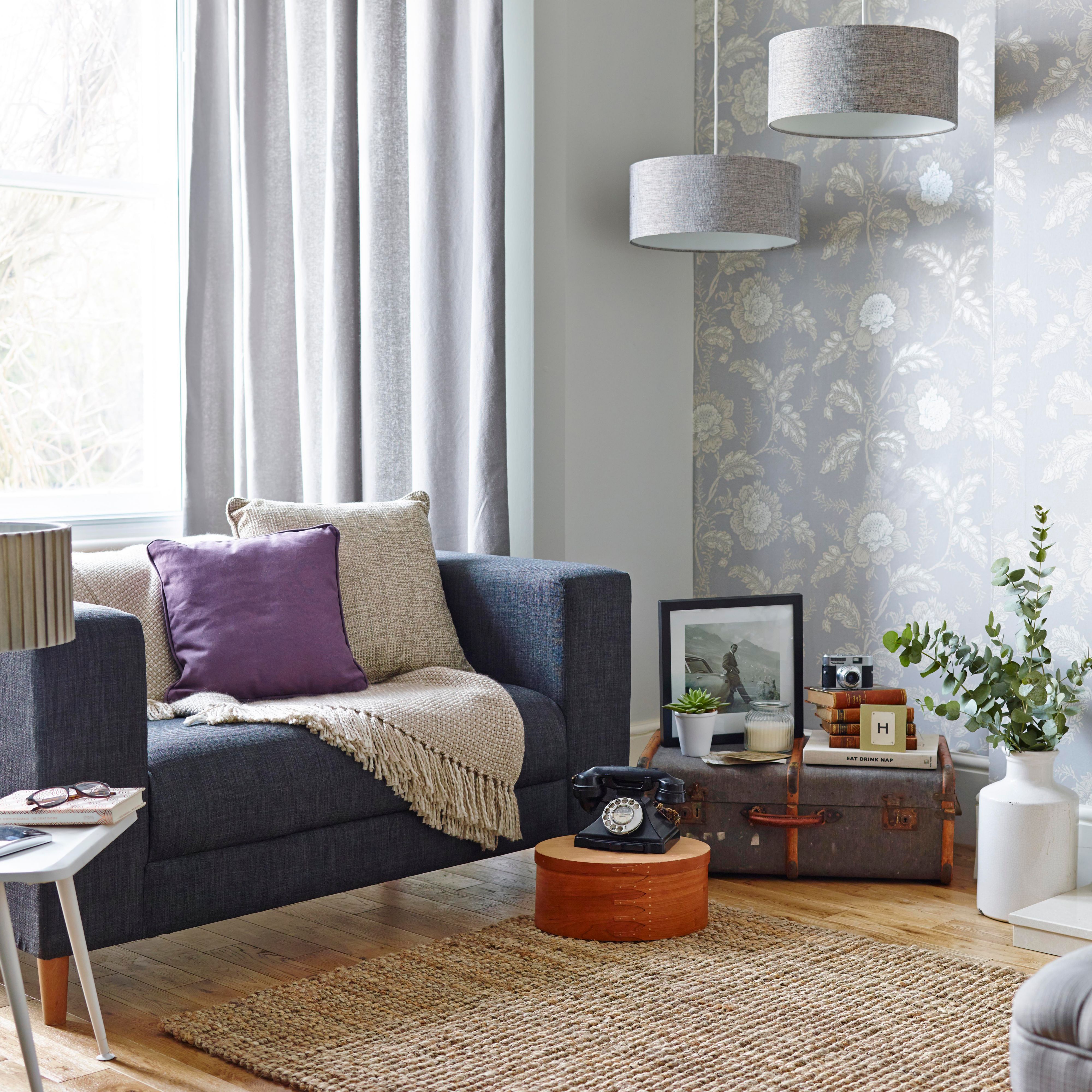Colours Lollie Brown Medium Rug, (L)170cm x (W)120cm