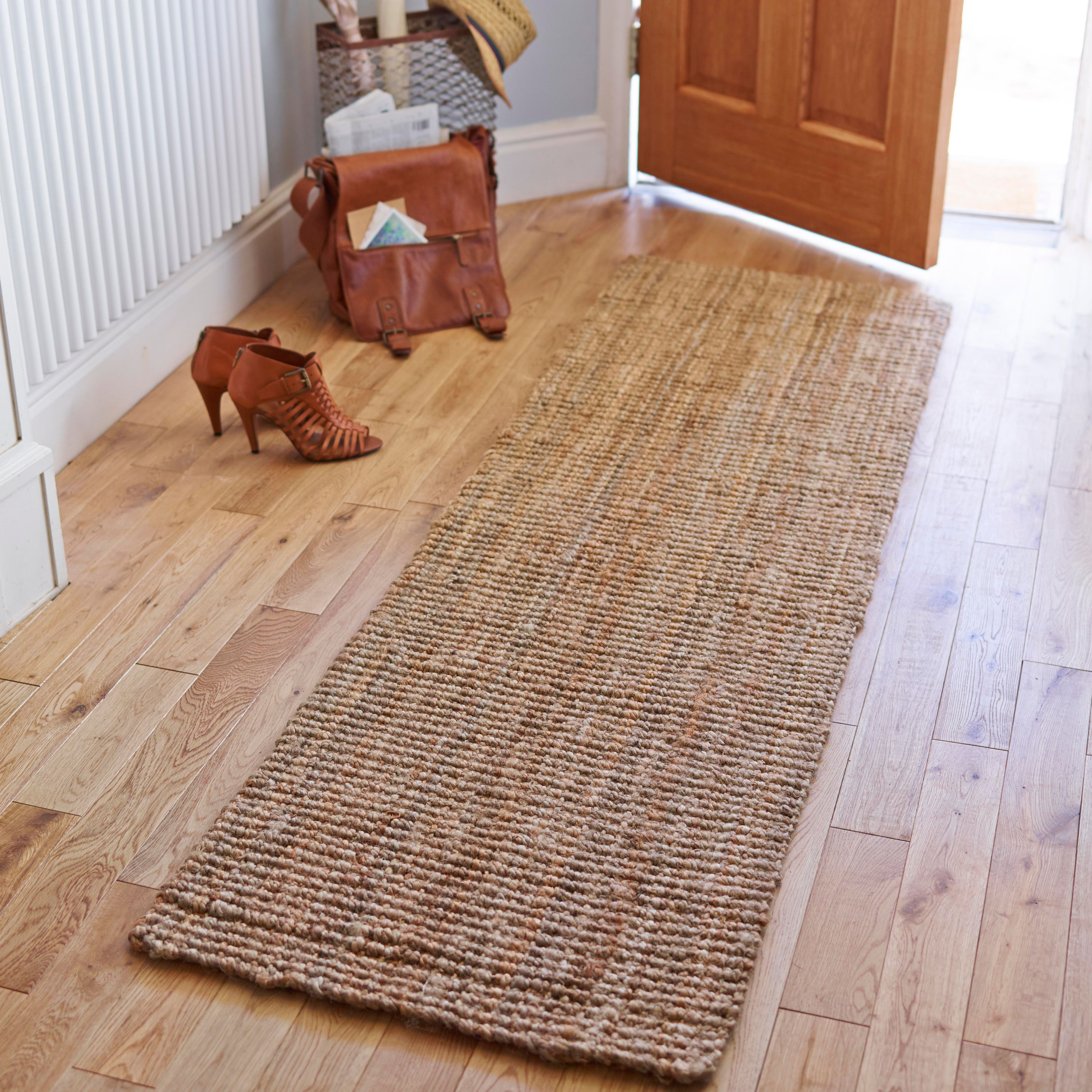 Colours Lottie Brown Large Runner, (L)200cm x (W)60cm