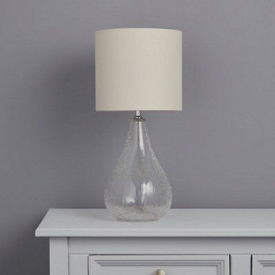 Colours Lucania Matt Clear Table lamp