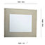 Colours Lucina Glitter effect Rectangular Frameless Unframed mirror (H)600mm (W)500mm