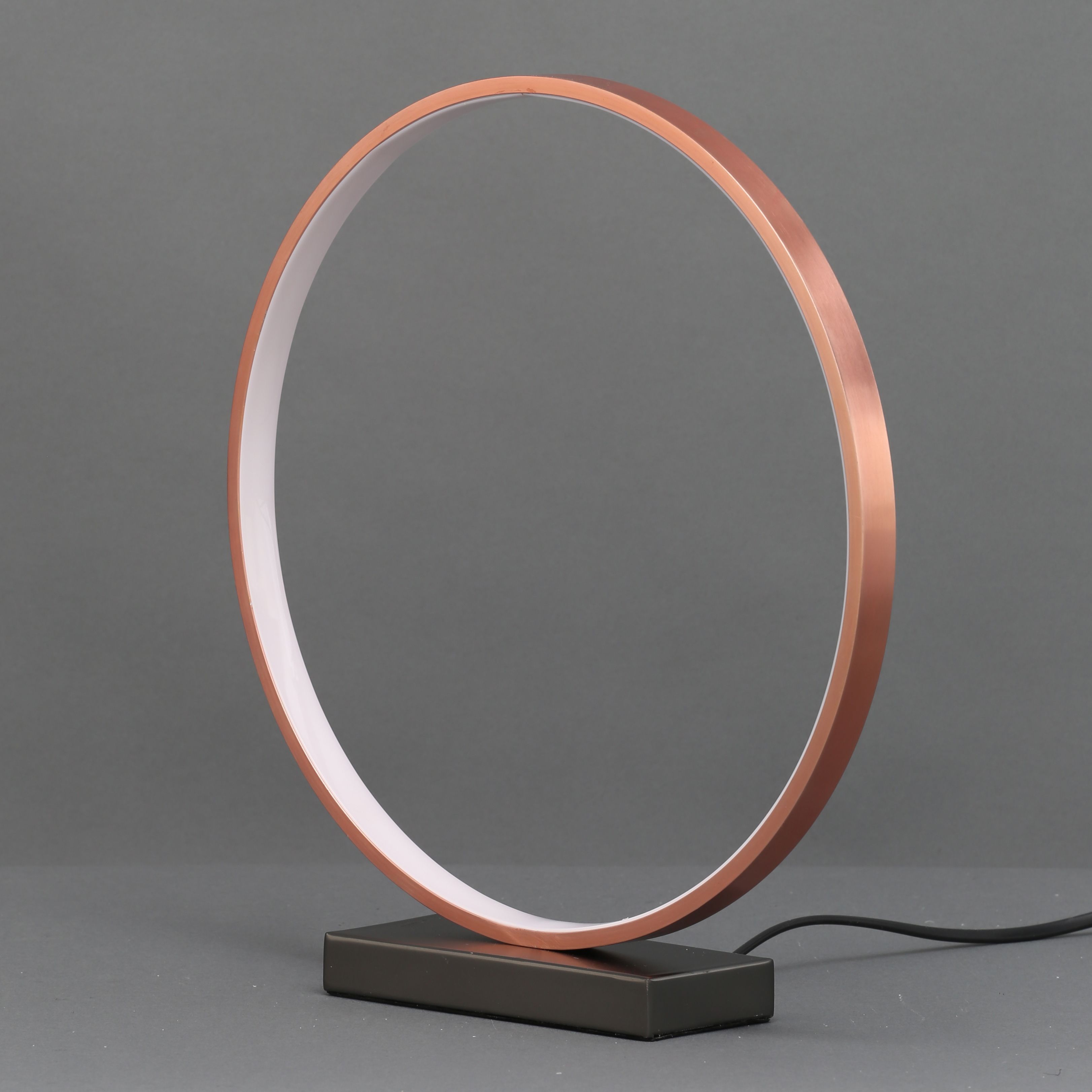 Colours Lyssa Ring Matt Copper effect Table lamp
