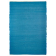 Colours Madisen Plain Turquoise Rug (L)1.7m (W)1.2m