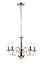 Colours Manning Chandelier Nickel effect 5 Lamp Ceiling light