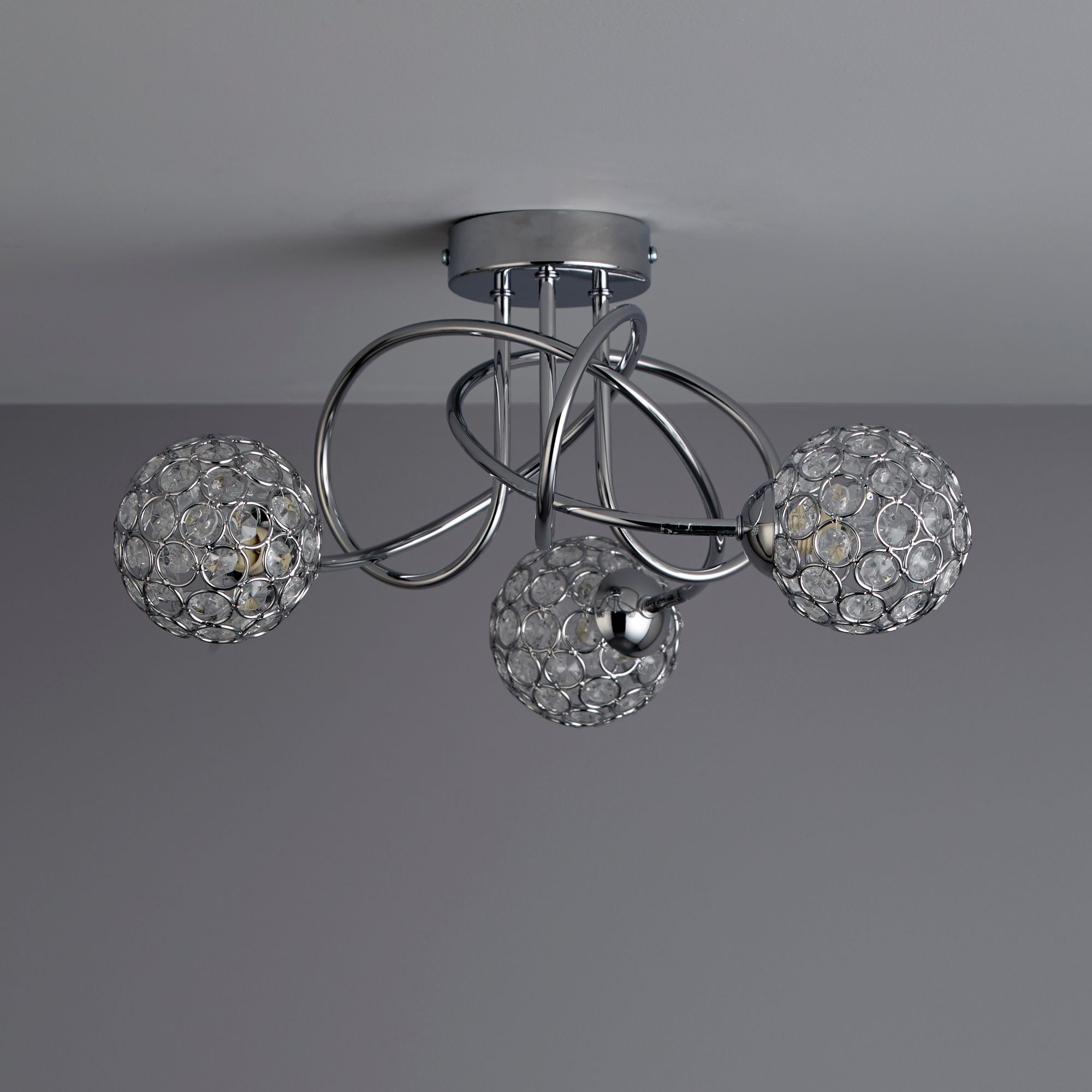 Mantus chrome effect on sale ceiling light