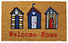 Colours Marcey Blue & red Nautical welcome home Door mat, 75cm x 45cm