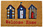 Colours Marcey Blue & red Nautical welcome home Door mat, 75cm x 45cm