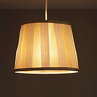Colours Margaret Ivory Striped Light shade (D)102mm