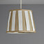 Colours Margaret Ivory Striped Light shade (D)102mm